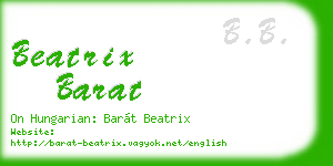 beatrix barat business card